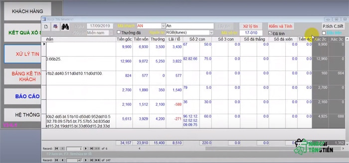 file excel tính tiền lô đề