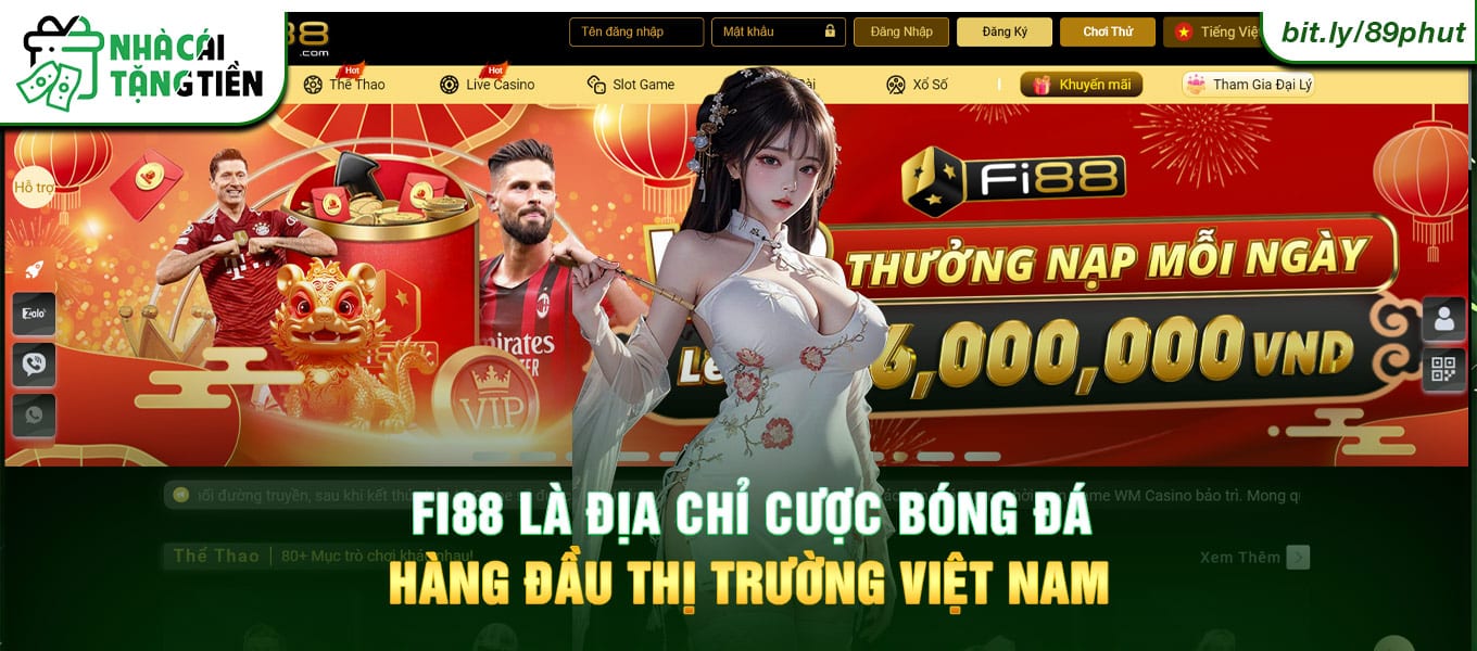 Fi88 là địa chỉ cược bóng đá hàng đầu thị trường Việt Nam.