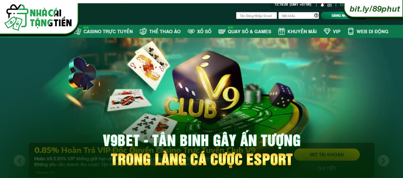 V9BET - Tân binh gây ấn tượng trong làng cá cược Esport